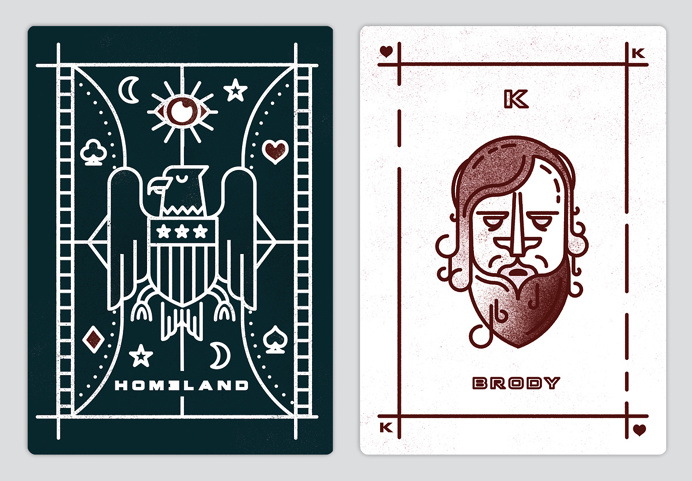 Homeland Season One playing cards - www.lucasjubb.co.uk