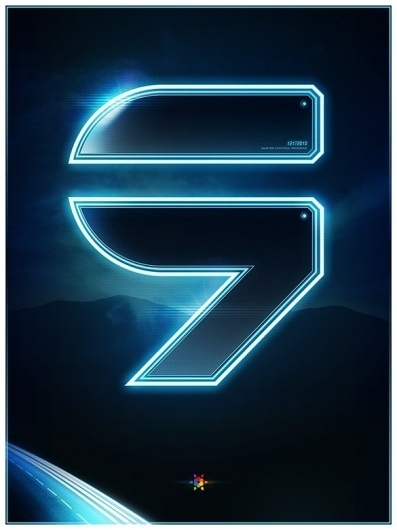 Tron Legacy countdown on the Behance Network #posters #movies #numbers