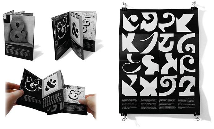 Fold-able poster into booklet.