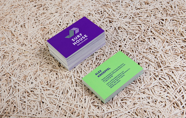 Cocolia  |  http://cocolia.cat"We created Barcelonaʼs Surf House corporate identity, where we made business cards using 2 inks, with t #business #branding #identity #logo #cards