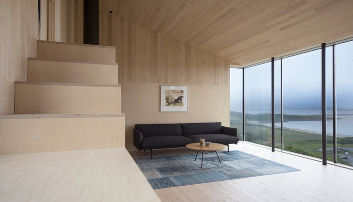 A Wooden Hillside Cabin by Kappland Arkitekter on the Island of Stokkøya, Norway