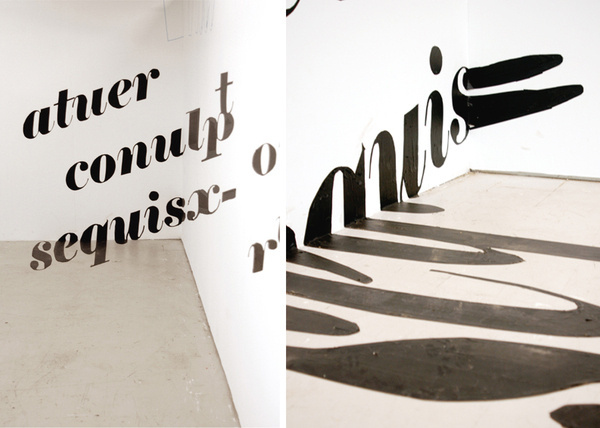 Typographic Installations on Behance #installations #typography