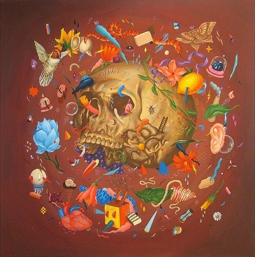 Eerie & Surreal Paintings by Saddo | Art Sponge #skull #saddo #painting