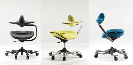Don't slouch in your chair ever again! The Optimal Posture Office Chair forces you to keep good posture. #chair #office #design #product #furniture #industrial