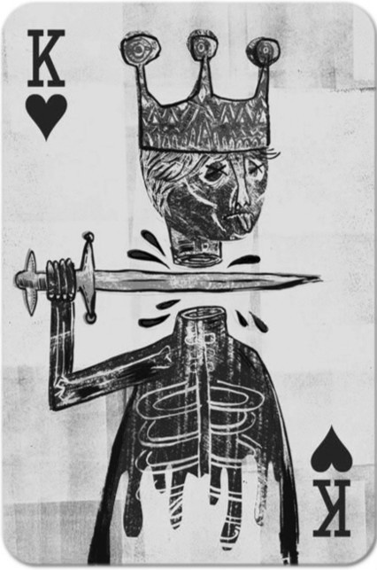 Marcus Russell Price #card #of #head #playing #sword #hearts #king