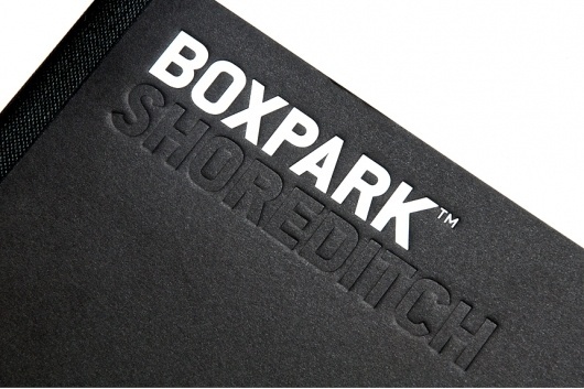 StudioMakgill - Boxpark #white #invitation #print #black #boxpark #industrial #makgill #retail #detail