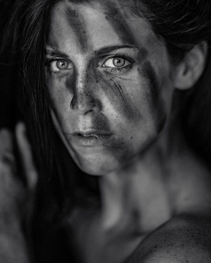 Beautiful Black and White Female Portrait Photography by Constantin Slotty