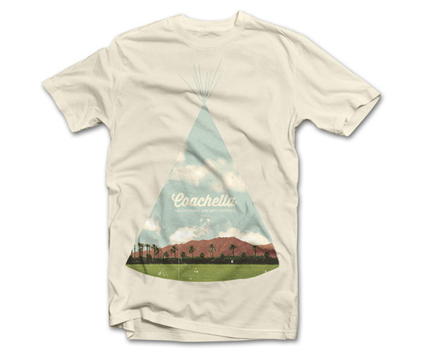 Coachella t-shirt / Edoardo Chavarin #festival #design #shirt #illustration #typograph #shirts