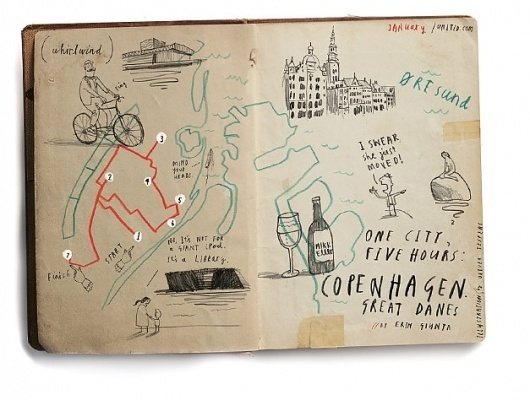 Oliver Jeffers - Illustration #illustration #lettering #map