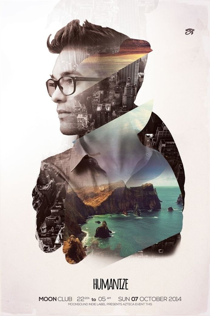 Humanize by Iulian Balinisteanu #design #graphic #double #exposure