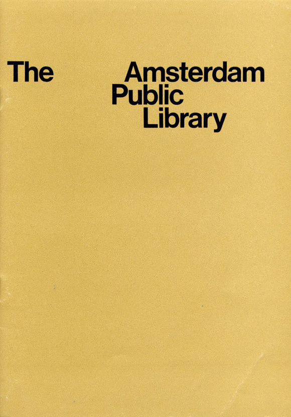 Wim Crouwel Amsterdam Public Library #functionalism #crouwel #wim #typography