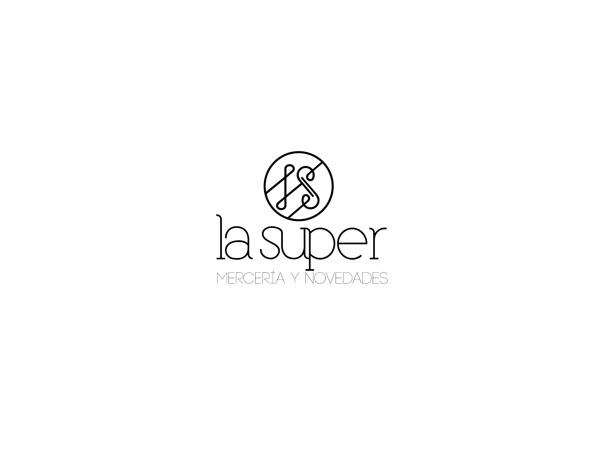 Mercería "LA SUPER" on Behance #super #haberdashery #mercera #la #logo