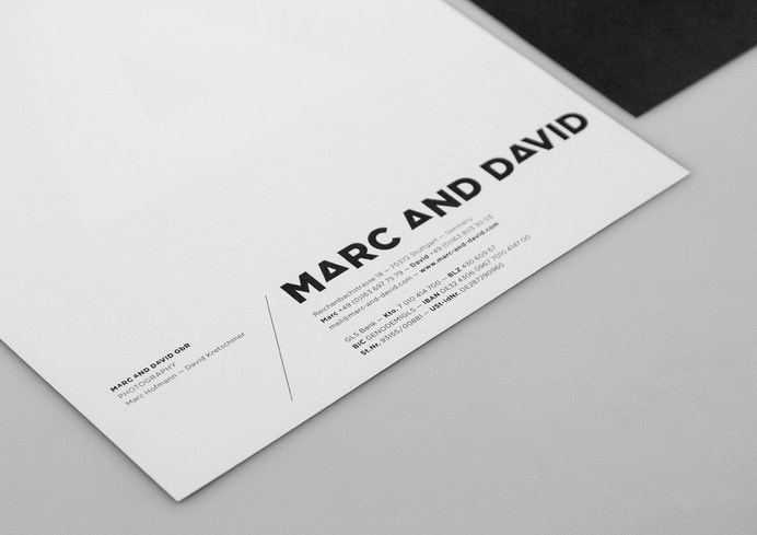 Corporate Design für Marc and David #type #print #design #graphic