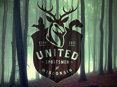 United Sportsmen of Wisconsin by Mauricio Cremer #logo #deer