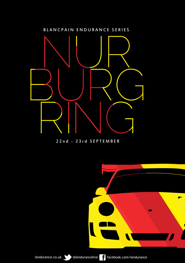 Blancpain Nurburgring Poster on Behance #porsche #german #nurburgring #poster