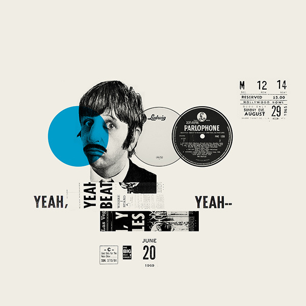 The Beatles. Revolution 9 on Behance #beatles #collage