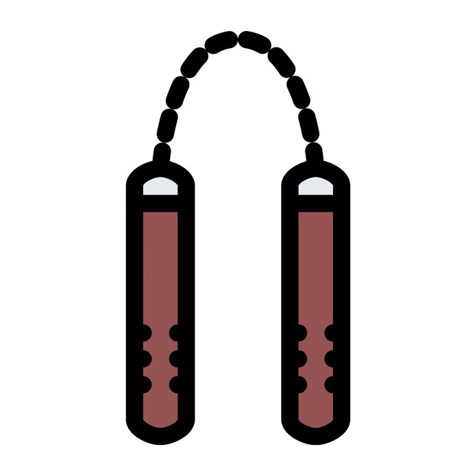 See more icon inspiration related to karate, nunchaku, sports and competition, miscellaneous, martial arts and weapon on Flaticon.