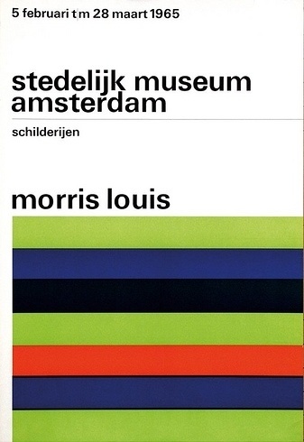 Morris Louis Poster by Wim Crouwel #design #graphic #poster