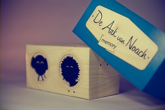 Noah's Ark memory game on the Behance Network #memory #packaging #design #wood #vinyl #play #game #fun #children