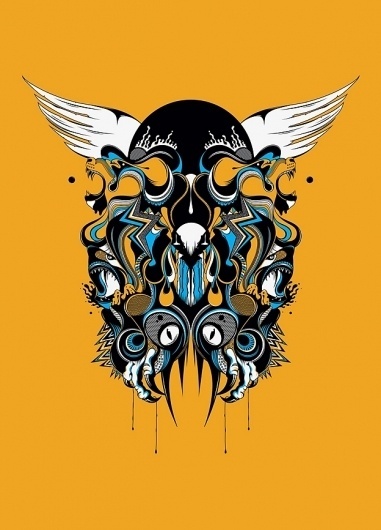 Ginger Monkey :: Tom Lane :: Illustration :: Design :: Typography :: Force of Nature #print #illustration