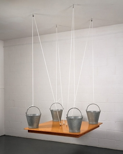 today and tomorrow #sculpture #table #the #on #buckets #1970 #martin #craig #michael