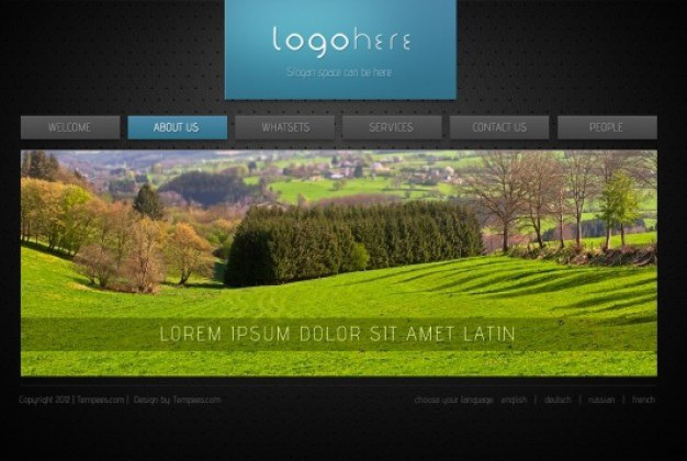Dark website template in html Free Psd. See more inspiration related to Template, Web, Website, Psd, Website template, Dark, Theme, Html and Horizontal on Freepik.