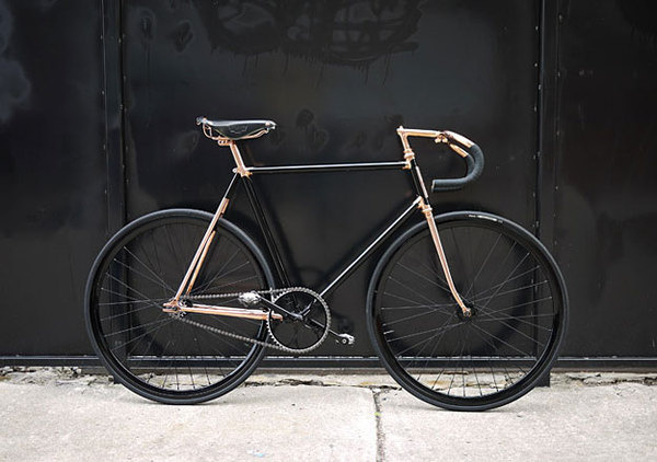 The Pursuit Aesthetic: Photo #gold #bike #black