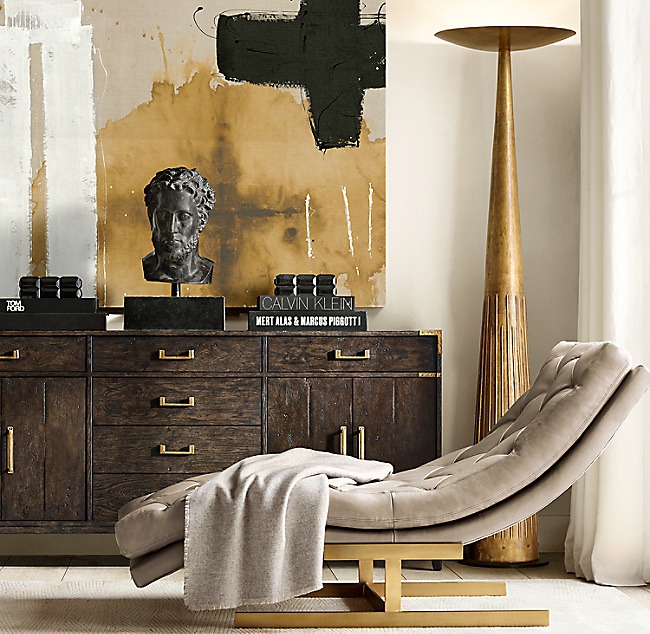 I like the painting behind the dresser, the lamp in the corner, and the rug. Could get a longer, light rug for the hallway. x