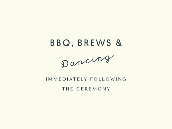 BBQ, Brews & Dancing #morris #type #wedding #oscar