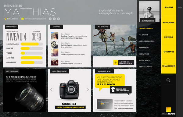 YELLOW FRAME on Behance #layout #ui