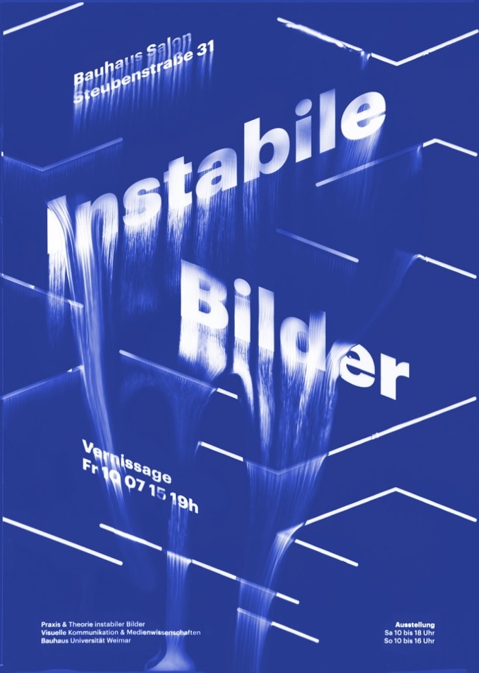 #Poster #Blue #Instabile #Bilder #Weimar #Exhibition