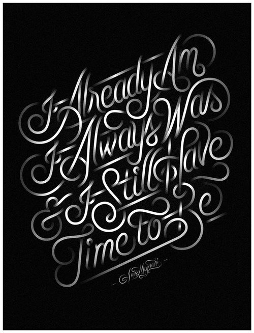Typeverything.com Â Already Am by Jordan Metcalf. #lettering