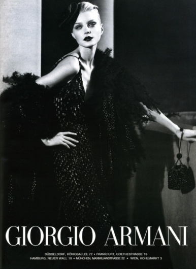 Sara Lindholm - thefashionatelier: Jessica Stam photographed for... #stam #armani #giorgio #jessica #fashion