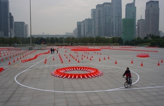 'china builds' by john bennett & gustavo bonevardi #safety #china #urbanism #cones