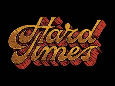 The Wild Feathers - Hard Times, Jason Carne #drawn #hand #typography
