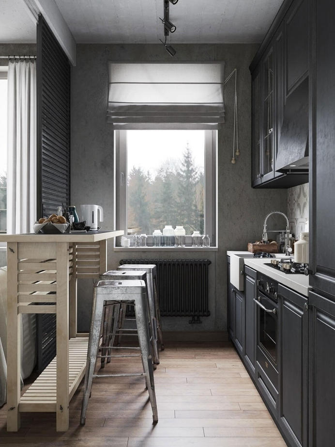 Interior design, kitchen