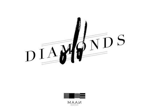 OLD DIAMONDS by MAANDESIGNhttps://www.facebook.com/MaanDesign #old #maandesign #black&white #typography #maan #diamonds #caligraphy