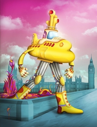 British Invasion on the Behance Network #illustration