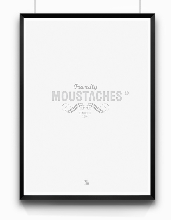 Behance :: 50/50 by MENTHOL™ #design #graphic #poster #logo #menthol