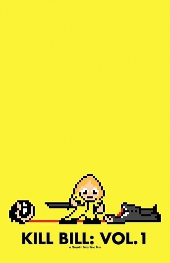 8-Bit Posters for Cult Movies ! | Ufunk.net #poster #movie poster #kill bill #bit