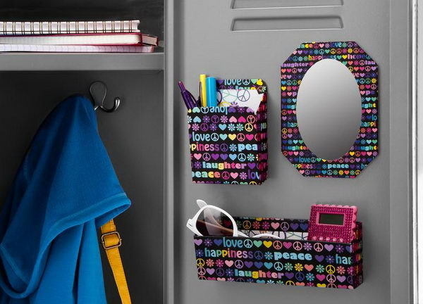 Colorful Locker Decoration #design #makeup #decor #locker #decoration