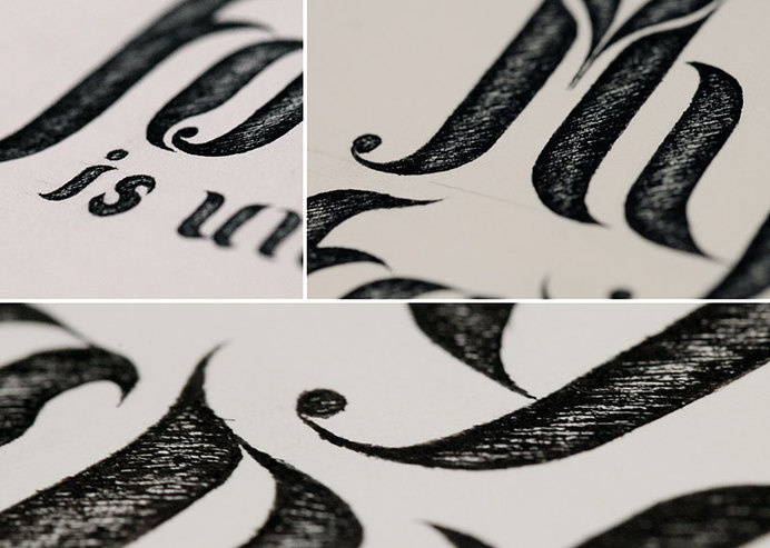 Handmade Typography #typografie #letter #paper #pencil #typo #sketch #typography