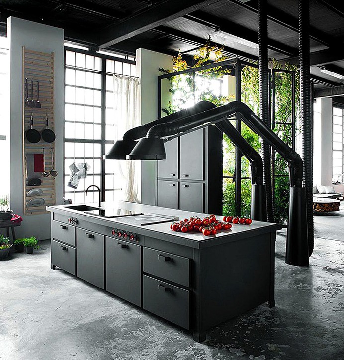 80 Black Kitchen Creative Designs - #design #kitchen #black #furniture #decor #interior #home