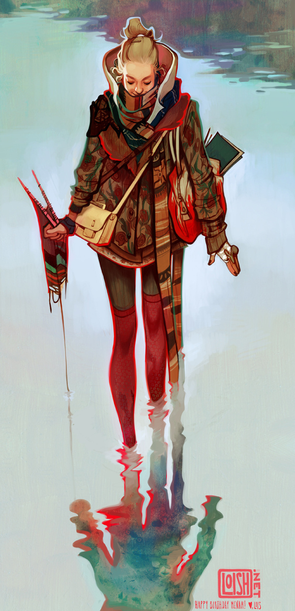 menah by loish on deviantART #loish #colour #girl