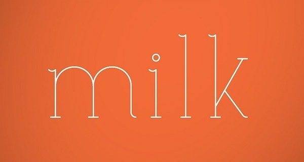 Mmmm | Typographical and Words of Wisdom #milk #type #light #typography