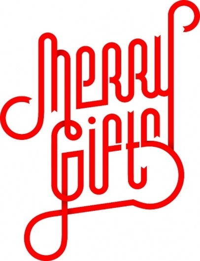 MerryGifts_01.jpg (JPEG Image, 670 × 873 pixels) #type #design #graphic #typography