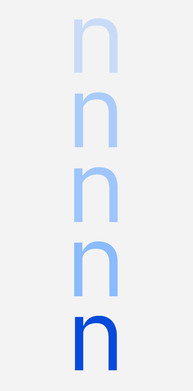 [↓] We studied copious joint styles, contrasts and transitions during our exploration of the lowercase "n."