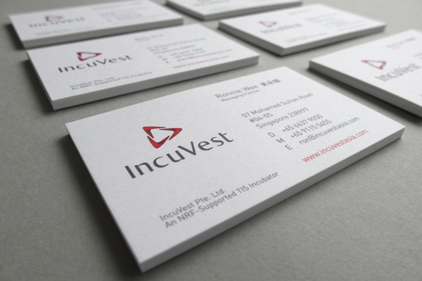 IncuVest Identity on Behance #business #branding #card #design #identity #name #stationery #singapore #cards