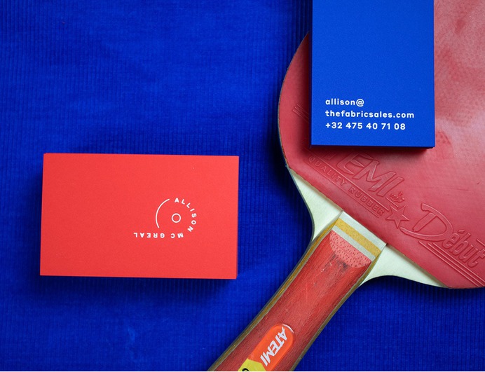 The Fabric Sales - Mindsparkle Mag Red-Blue is the new Yin-Yang. Kpot did the full rebranding for The Fabric Sales. A company that sells fabrics from and for the fashion industry. #logo #packaging #identity #branding #design #color #photography #graphic #design #gallery #blog #project #mindsparkle #mag #beautiful #portfolio #designer