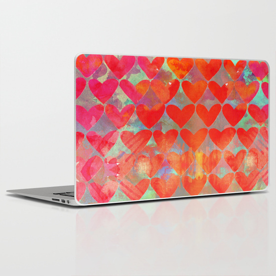love, pattern, illustration, hearts, my, watercolor
